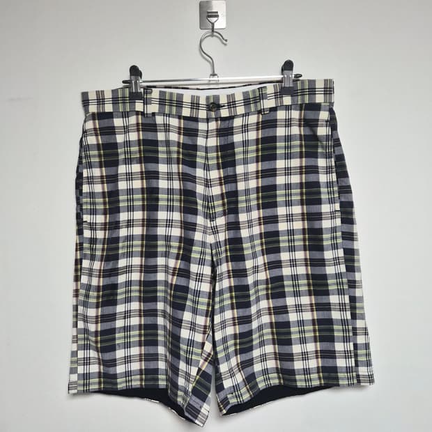 브룩스브라더스 코튼 체크 쇼츠팬츠 34  P-149