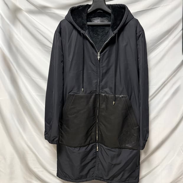 1250판매/S+급 크롬하츠 트리플 크로스 레더패치 내피 풀퍼 롱패딩