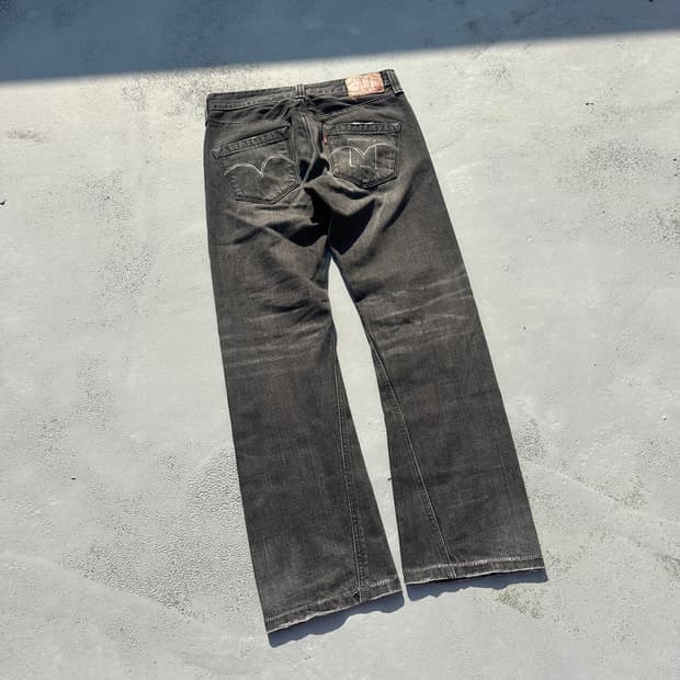 [31] 00s 리바이스 빈티지 흑청 데님 세미 부츠컷