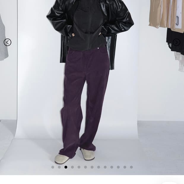 Hwi 아일렛 팬츠 퍼플