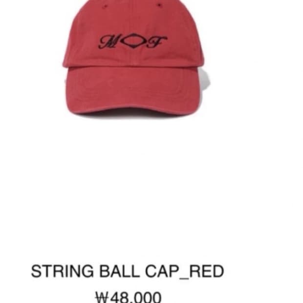 미스치프 스트링 볼캡 모자