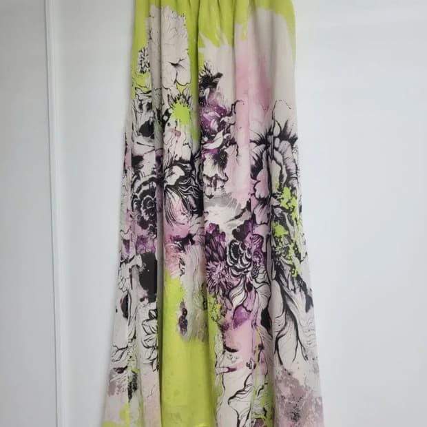 로베르토 까발리 쉬폰 롱 스커트 ROBERTO CAVALLI