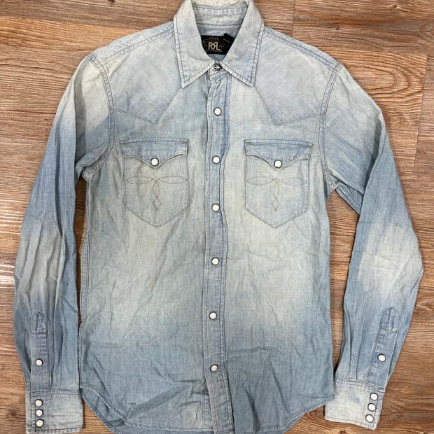 더블알엘 rrl 웨스턴 셔츠 콘초