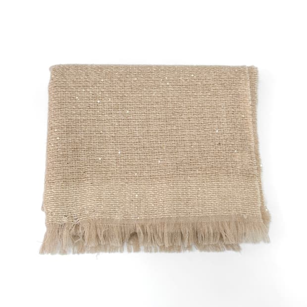 센존 시퀸 울 블렌드 머플러 스카프