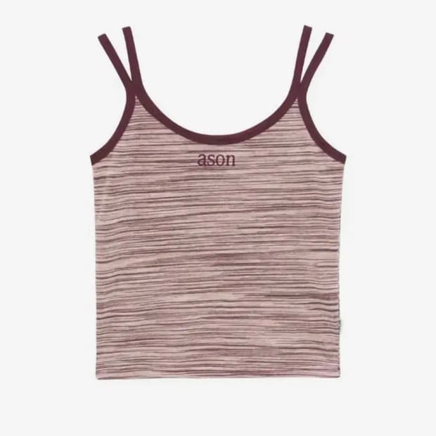 애즈온 wave sleeveless / wine