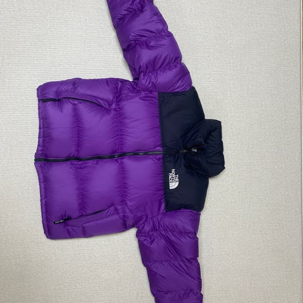 노스페이스 눕시 퍼플 패딩
