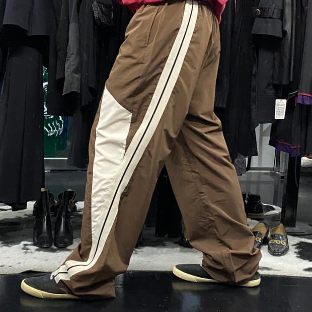 Japanese vtg 라인 배색 나일론 팬츠