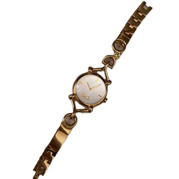 【희귀매물】돌체앤가바나 D&G 금장 시계 팔찌