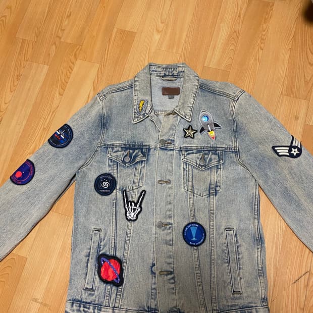 ASOS 패치워크 데님자켓