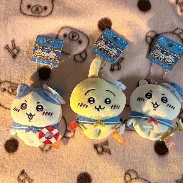 치이카와 고베 한정 인형키링 3종 SET