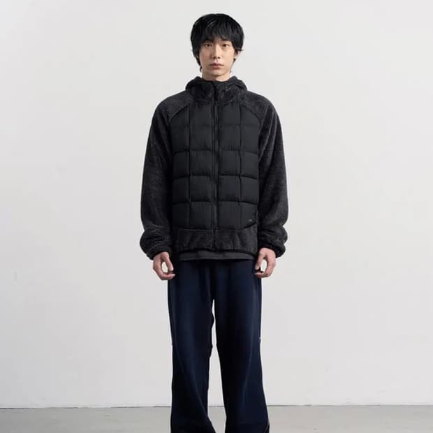고요웨어 알로이 플리스 후디 자켓 (블랙)