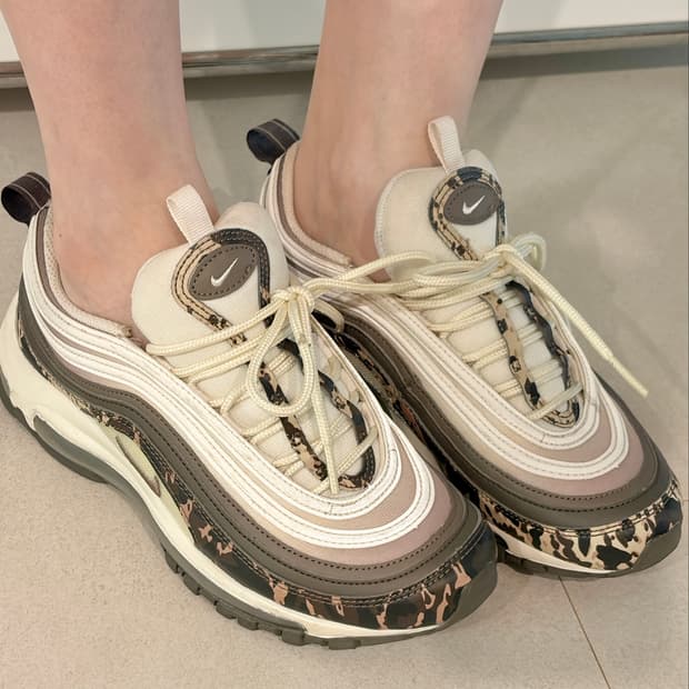 nike airmax97 프리미엄 애니멀 팬텀 카모 브라운 우먼스 