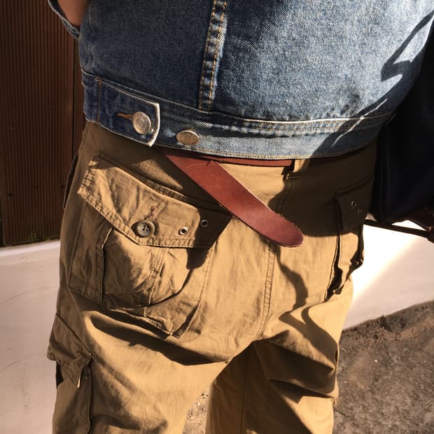 Beige cargo pants