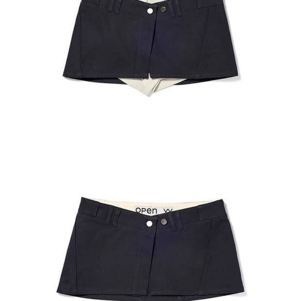 Open yy 레이어드 미니 스커트