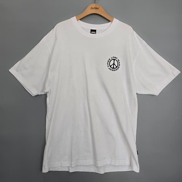 엘엠씨 LMC 피스 심볼 백프린팅 반팔티 XL