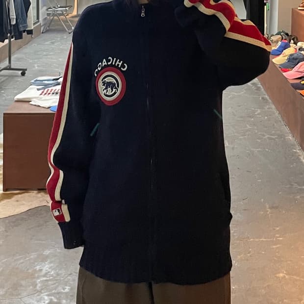 MLB 시카고 컵스 니트 집업 H2564