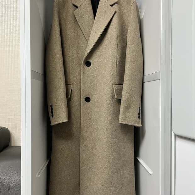 솔리드옴므 21fw 트윌 베이지 코트 46사이즈