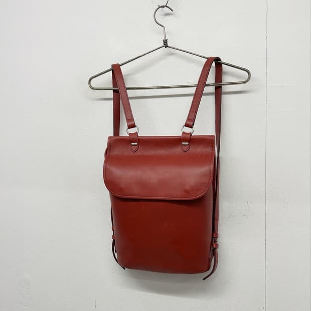 SAZABY 사자지 레더 백팩