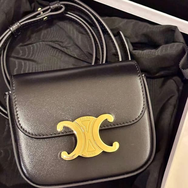 셀린느 미니 클로드 트리오페 블랙 여성 크로스백