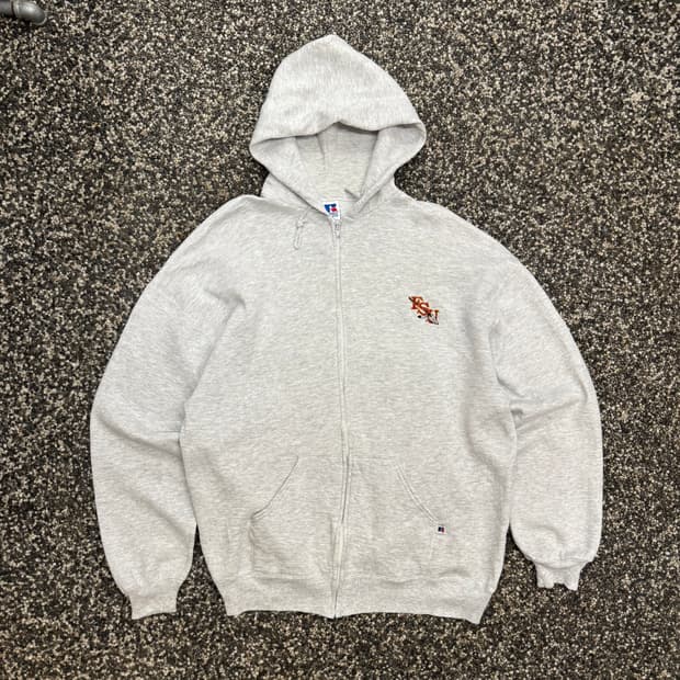 90s 러셀 빈티지 스웻 후드 집업 made in USA (2XL) 