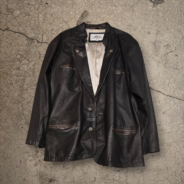 80s vintage Nappa Leather Jacket