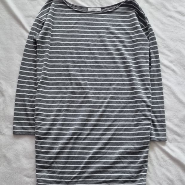 빈티지 모리걸 하구미 스트라이프 티셔츠