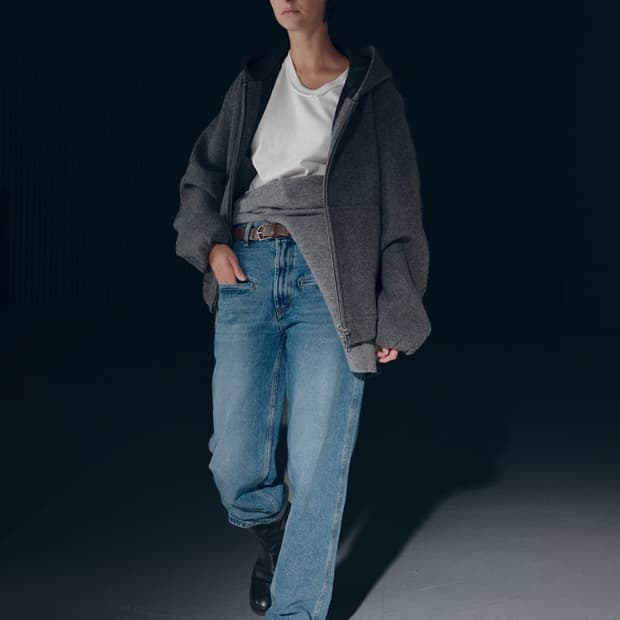 Aieul work hoodie jacket grey