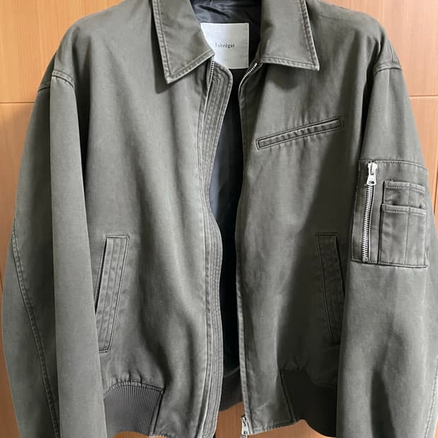 파브레가 카치온 워시드 MA-1 자켓 (다크 브라운)