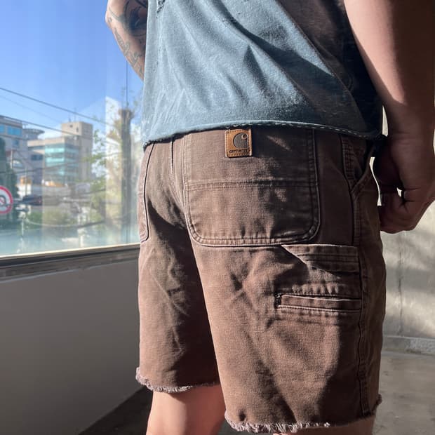 Carhartt Brown Cut-off Shorts
