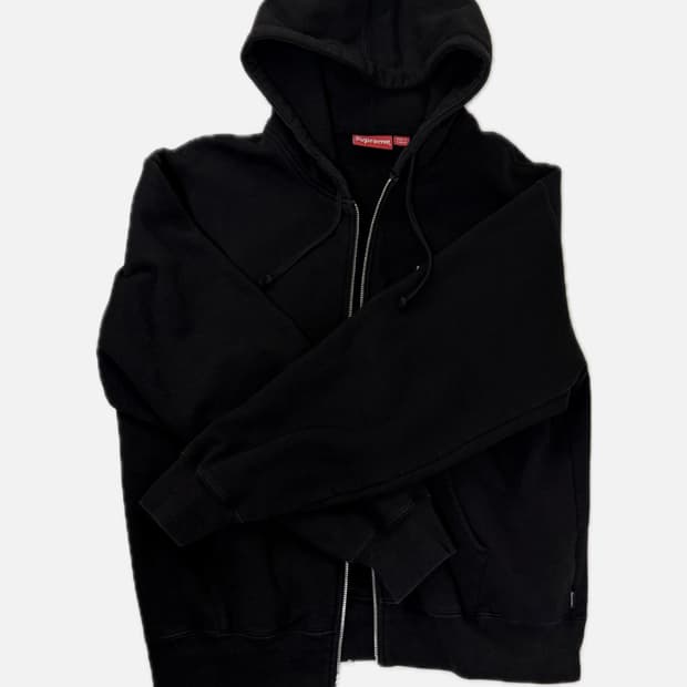 슈프림 스몰 박스 후드 집업 스웨트 셔츠 블랙 M사이즈 (23fw)팝니다