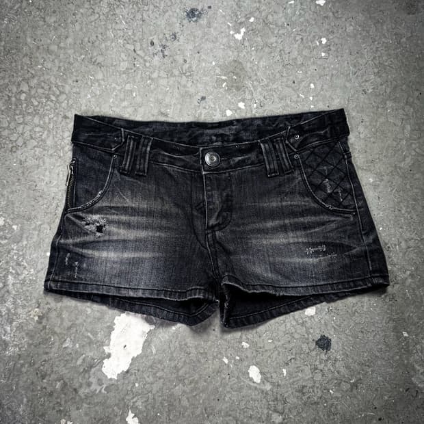 Grey Washed Shorts