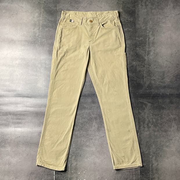 CARHARTT 칼하트 베이지 유틸리티 워크팬츠 A01086