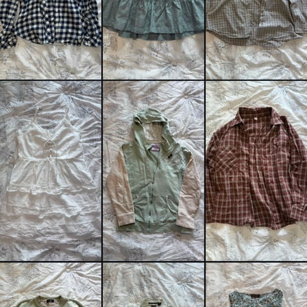 모리걸 하구미 데일리 룩 의류 처분 벼룩