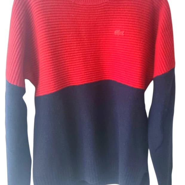 라코스테 라운드 니트 스웨터 남녀공용 사이즈S