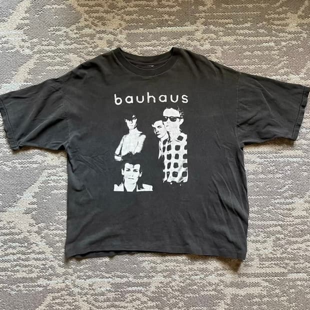 빈티지 90s Bauhaus 티셔츠