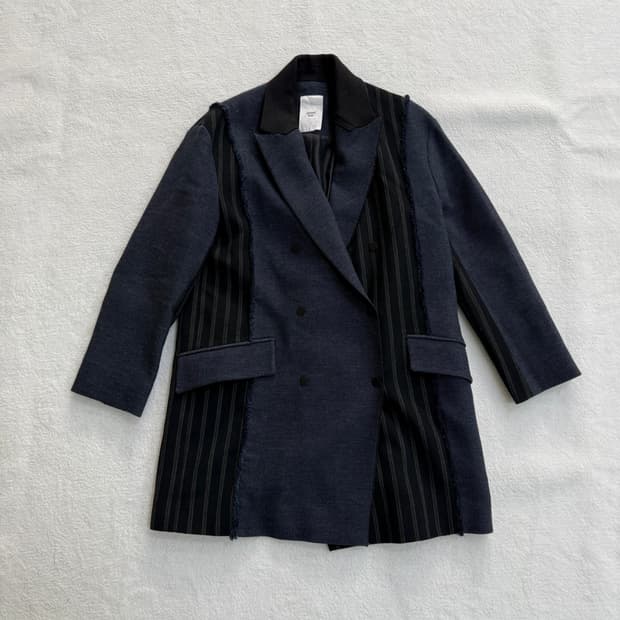 85 세컨플로어 스트라이프 블레이저 자켓 0317T