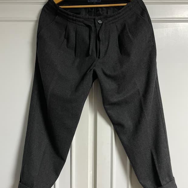 BESLOW Wool String Pants 32