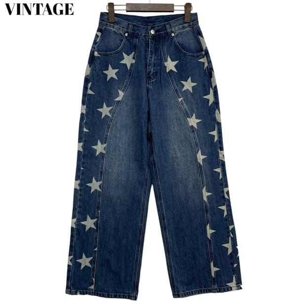 Vintage Star Wash Denim Pants