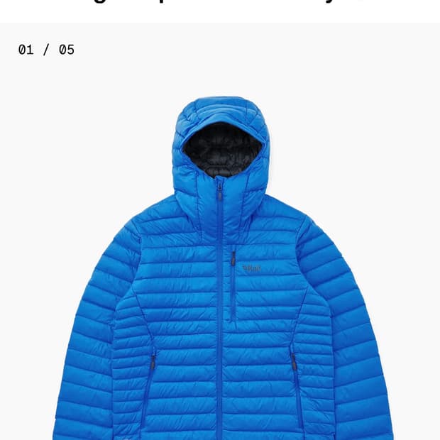 Rab 마야블루 (사이즈감100정도)