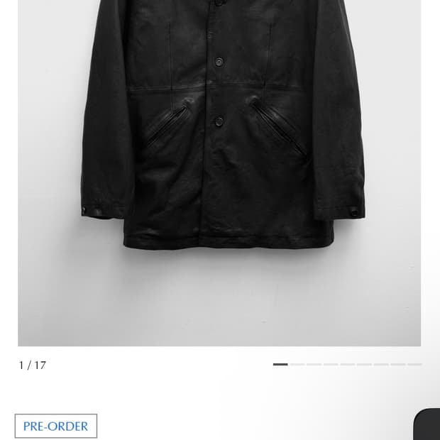 유스 youth 26ss 워시드 레더 자켓 S , L 새상품