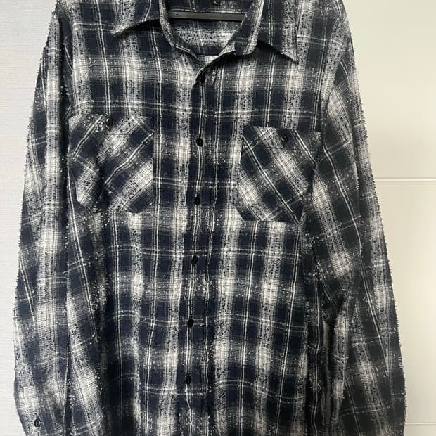 BLACKOUT 블랙아웃 다임백 체크셔츠 Deep Navy [L]