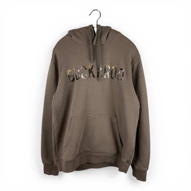 (무료배송)L) 버커루 로고 후드 티 브라운