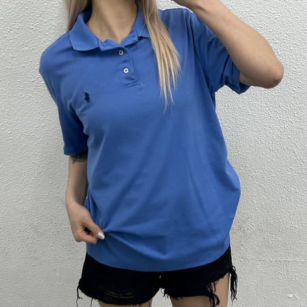 폴로 랄프로렌 네이비포니 블루 pk 반팔 M