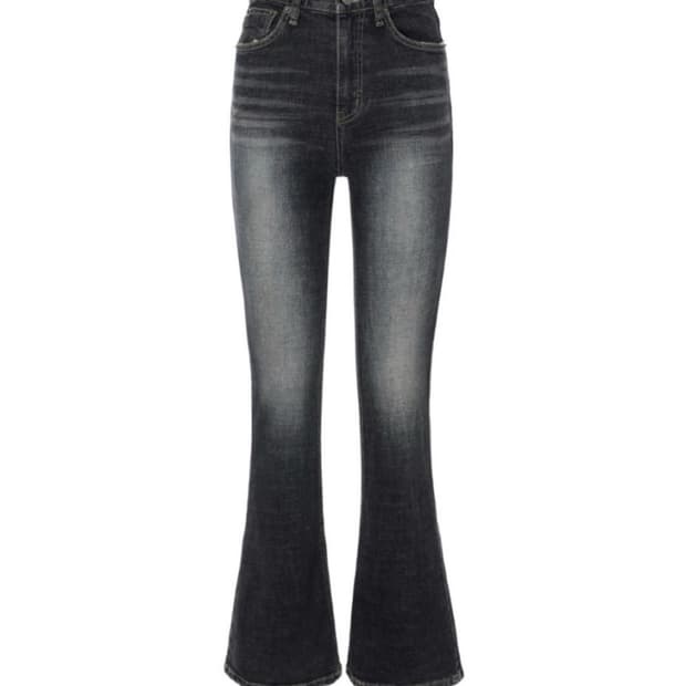 이네기 Bare Bootscut Denim Pants (deep blue