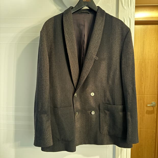 지용킴 25SS 숄카라 테일러드 자켓 블랙