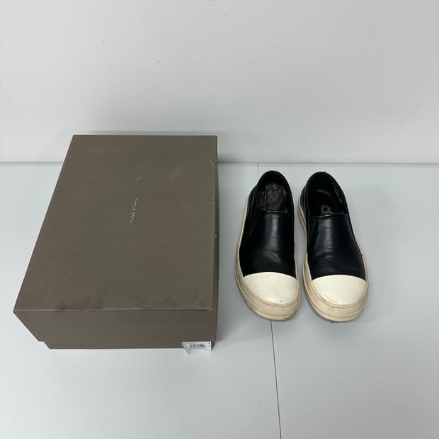 릭오웬스 레더 슬립온