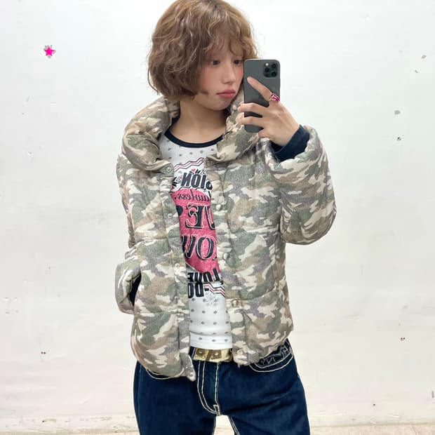 Camo pillow padded jumper