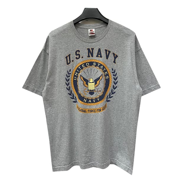 Made in USA Bayside US NAVY 빈티지 반팔티 XL