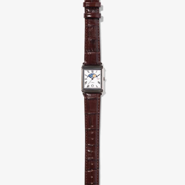 노아 타이맥스 문 페이즈 워치 시계 브라운 스틸, 브라운 골드