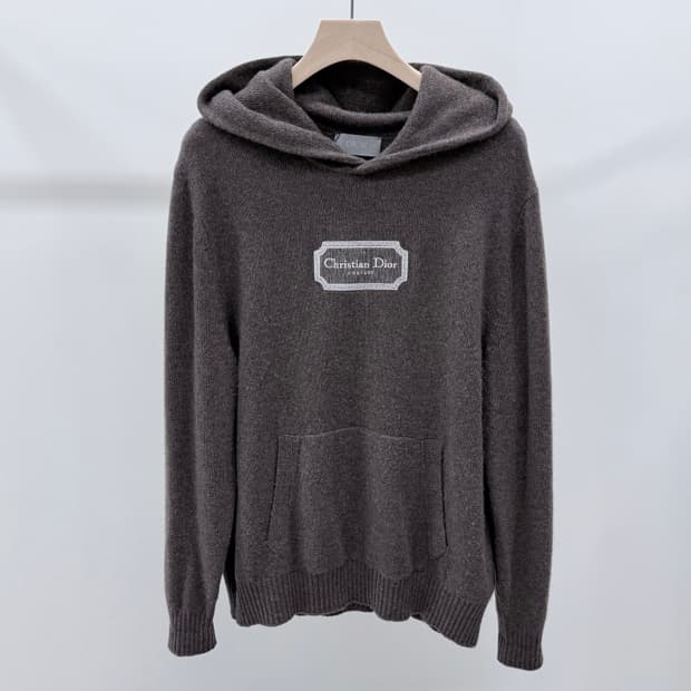 [S+급/L] 디올 꾸뛰르 캐시미어 스웨터 후드티